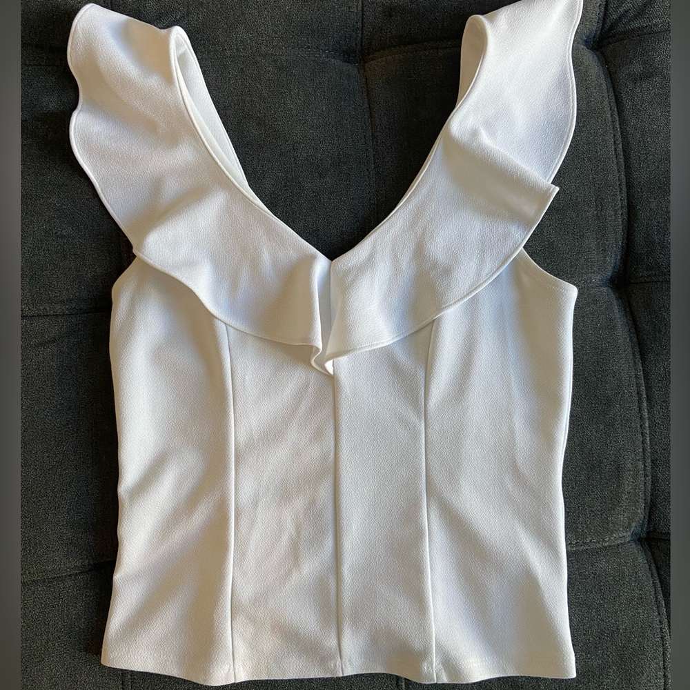 Bar III Ruffle Tank Top Size XS